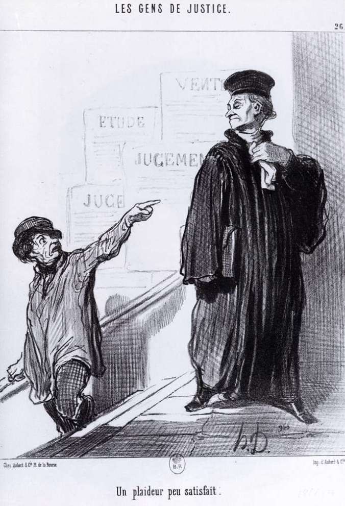 Honoré Daumier, Un litigante descontento